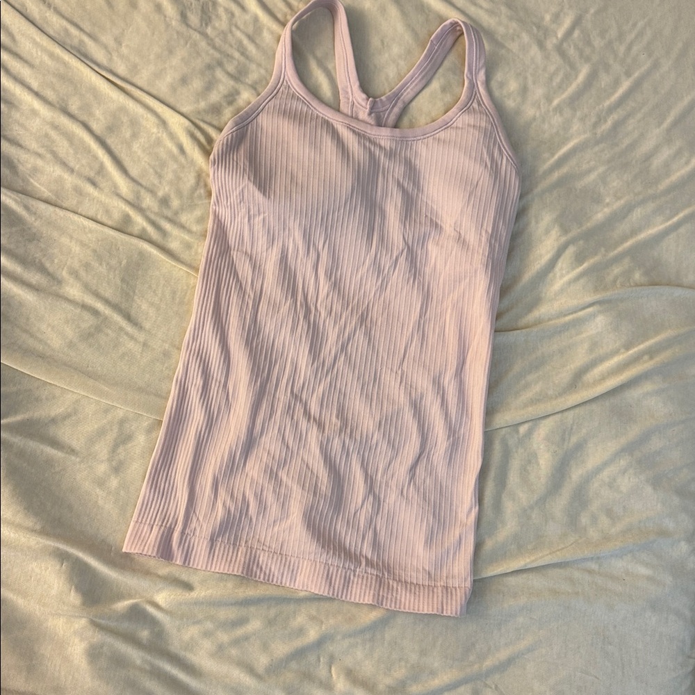 Lululemon Ebb to Street Tank pale pink